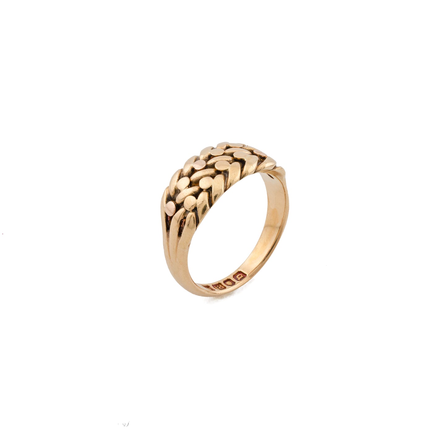Victorian 18ct Gold Lover's Knot Band Ring