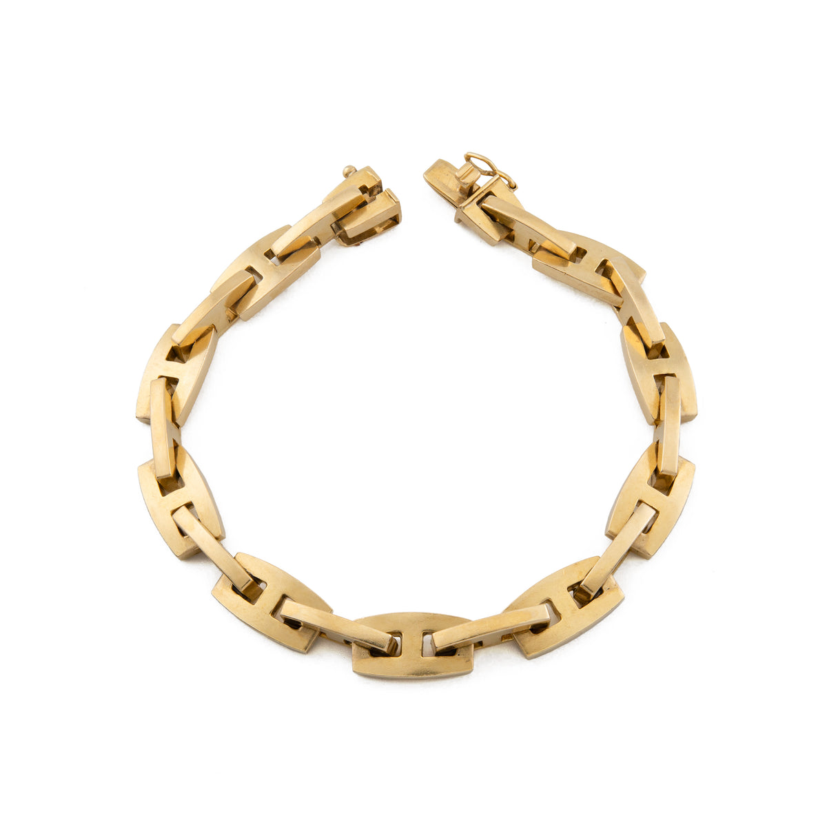 Vintage 18ct Gold Mariner Link Bracelet