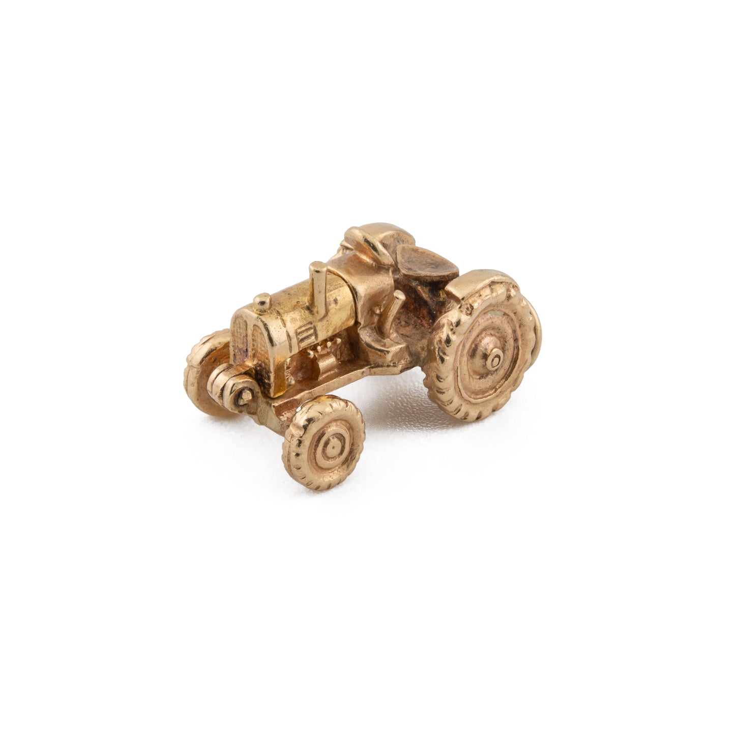 Mechanical Articulated Tractor Charm in 9ct Gold