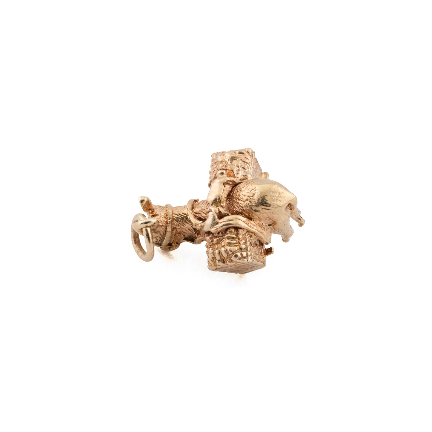 Vintage 9ct Gold Donkey with Panniers Charm