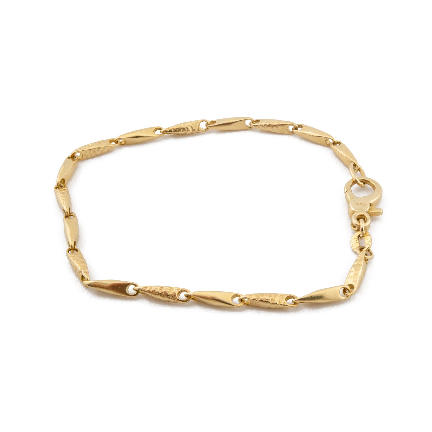 Grima Textured Marquise-Link Bracelet, 18ct Yellow Gold