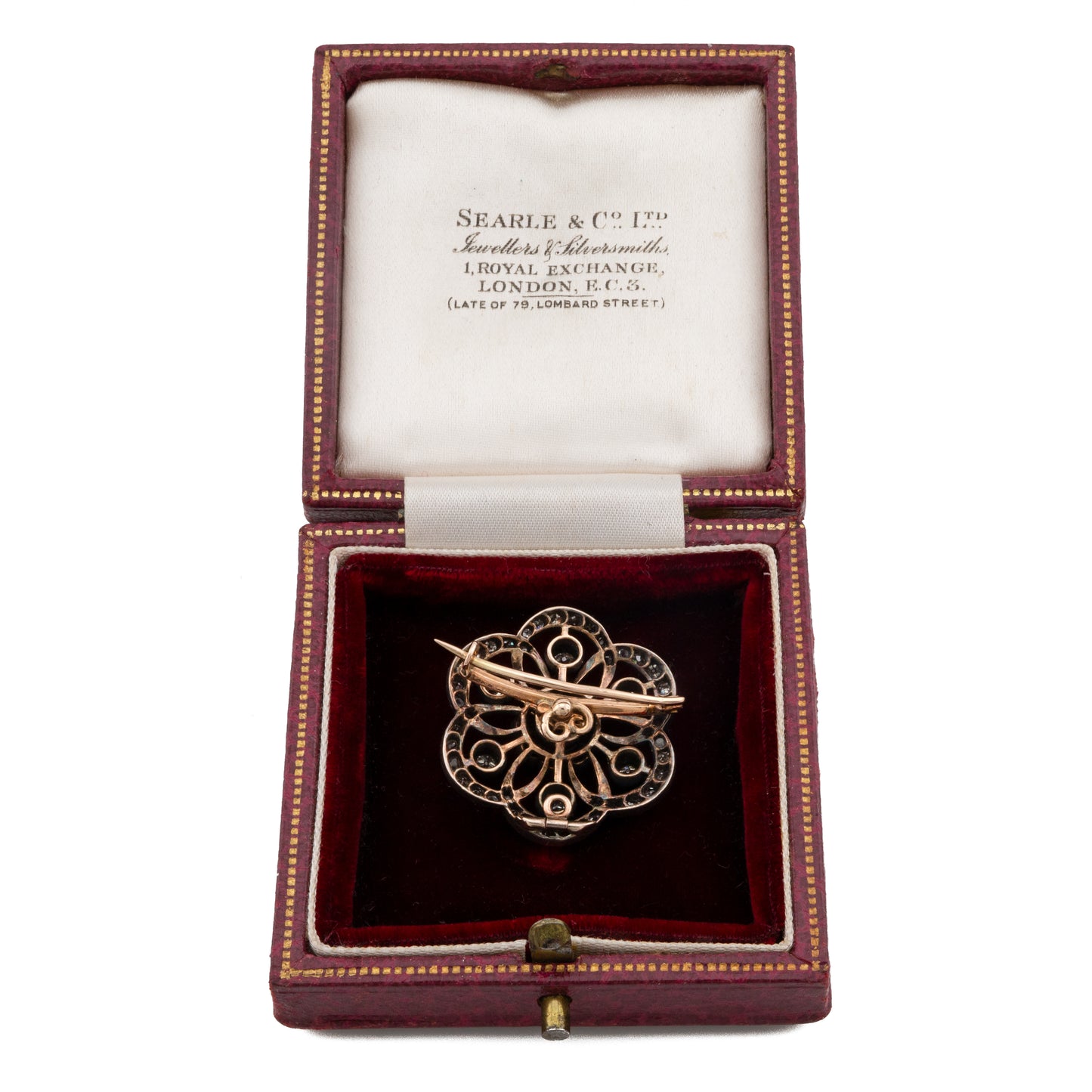 Victorian Diamond Flower Cluster Brooch