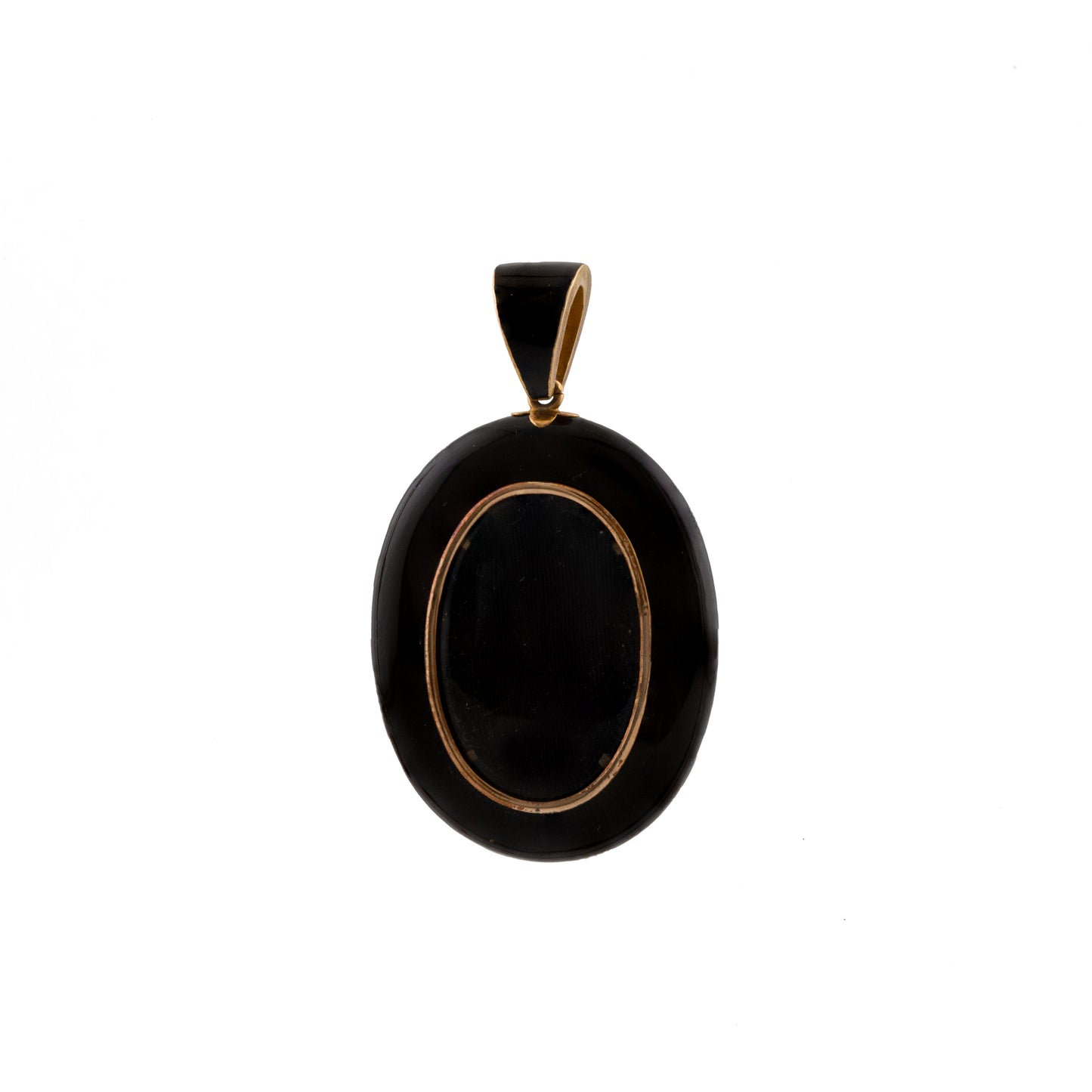 Black Enamel Locket