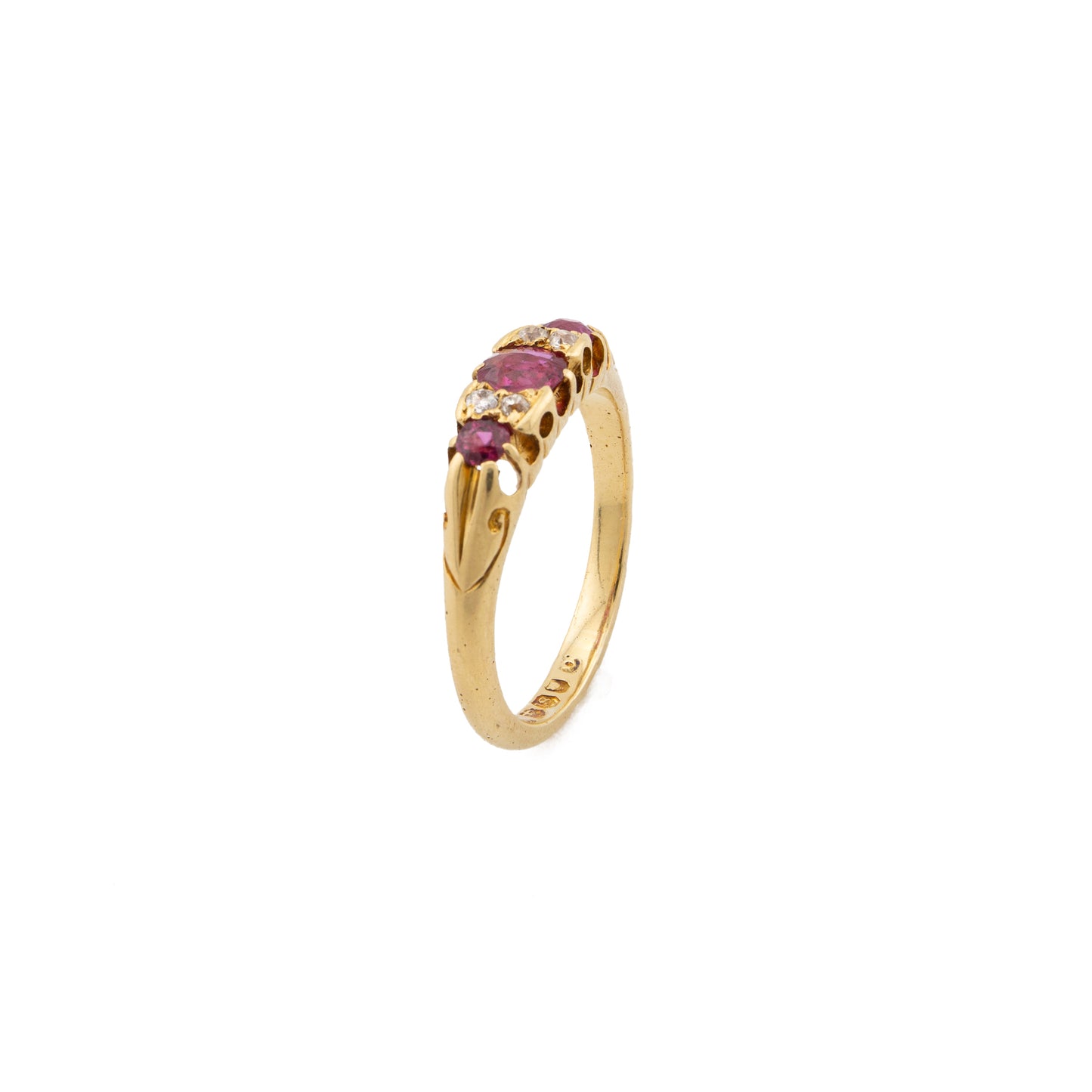 Ruby and Diamond Illusion Ring