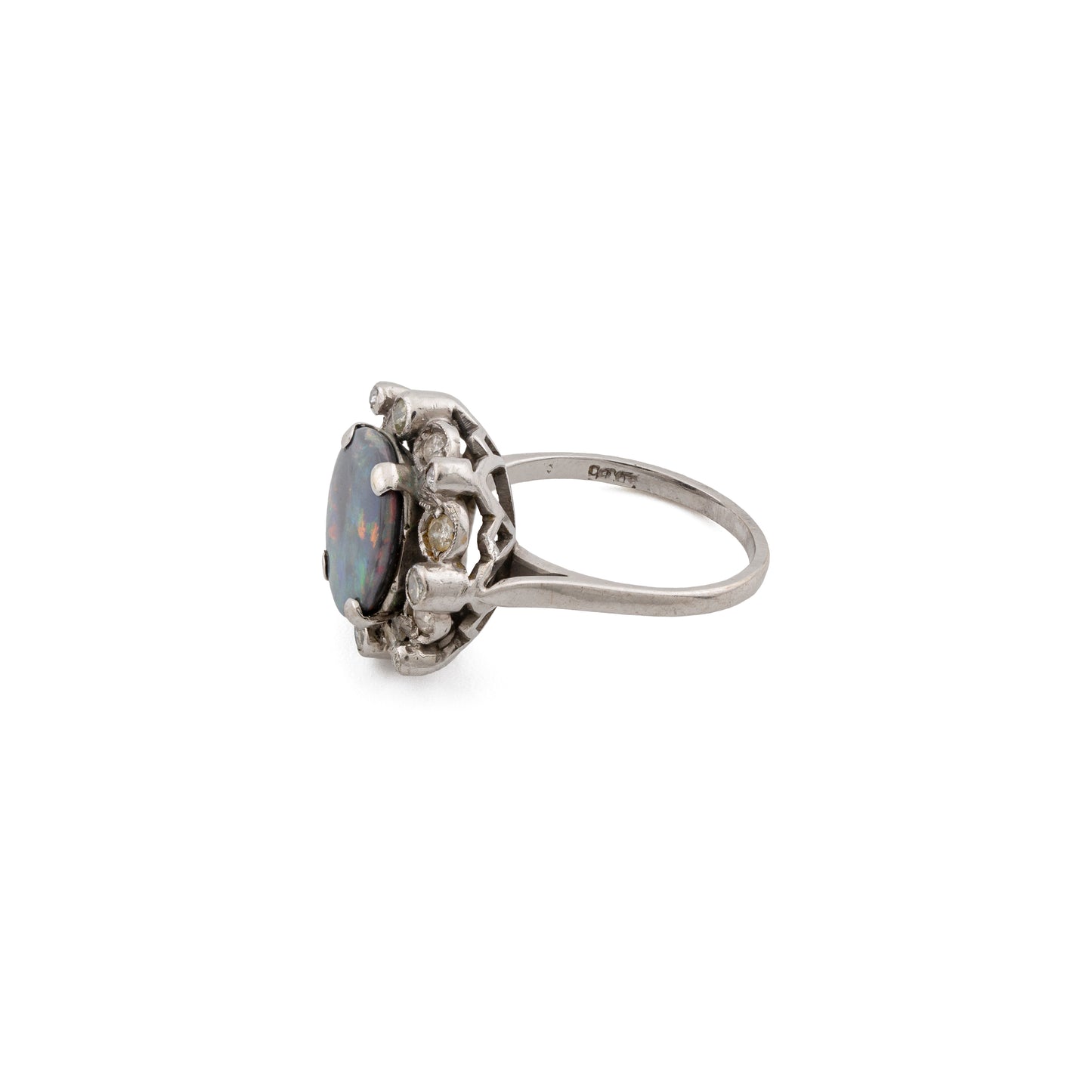 Opal Cluster Ring