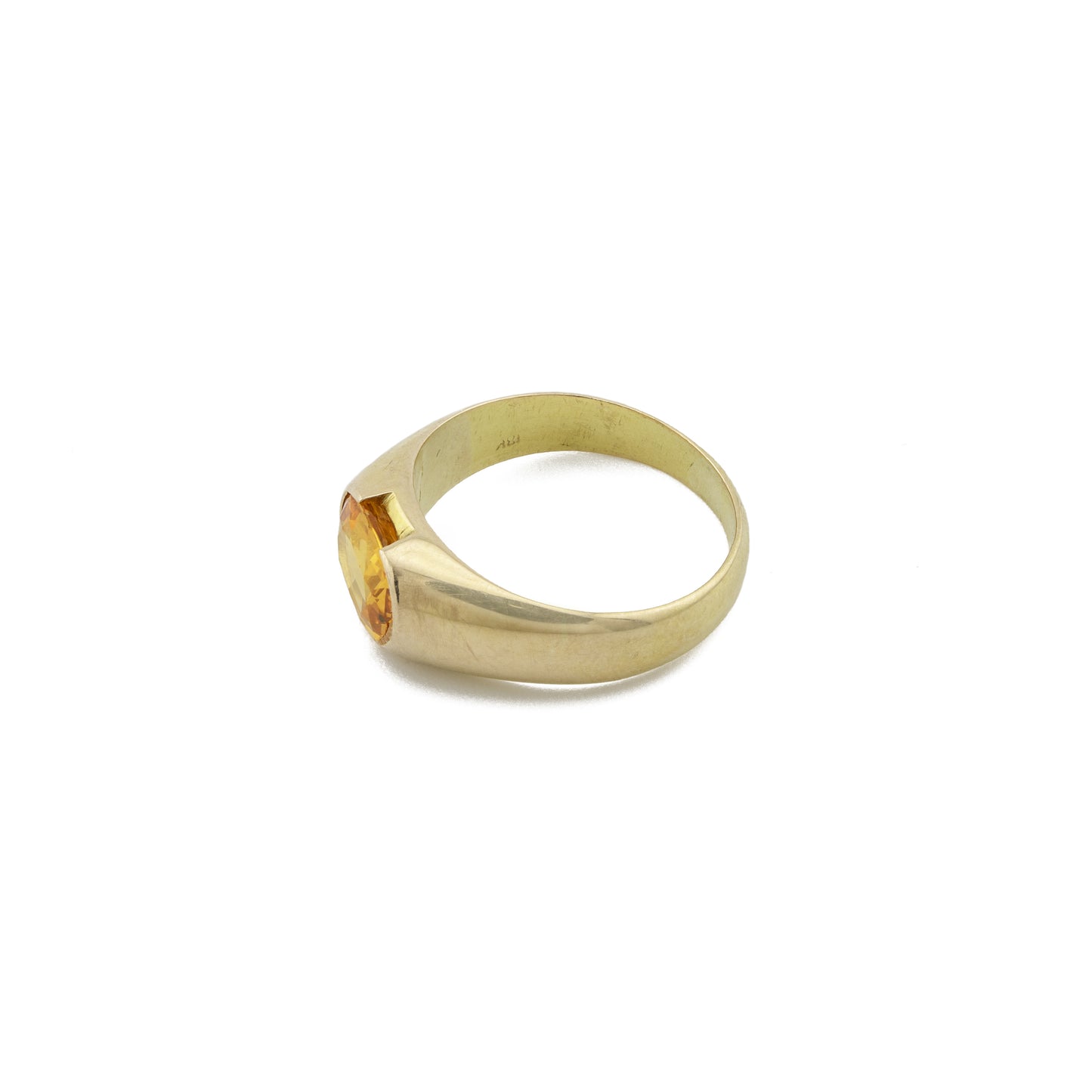 18ct Yellow Gold Yellow Sapphire Solitaire Ring