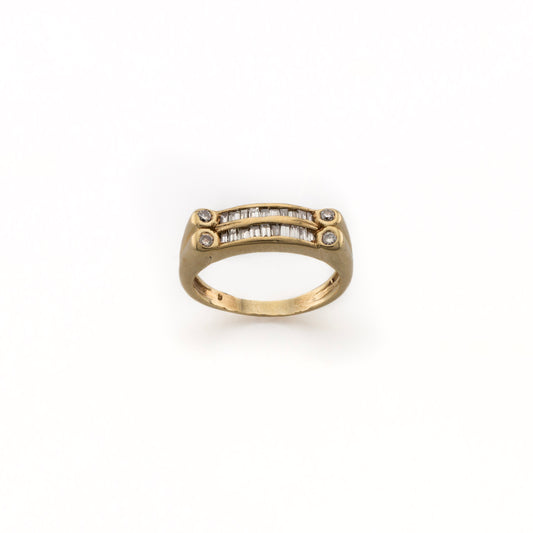 14ct Diamond Baguette Ring