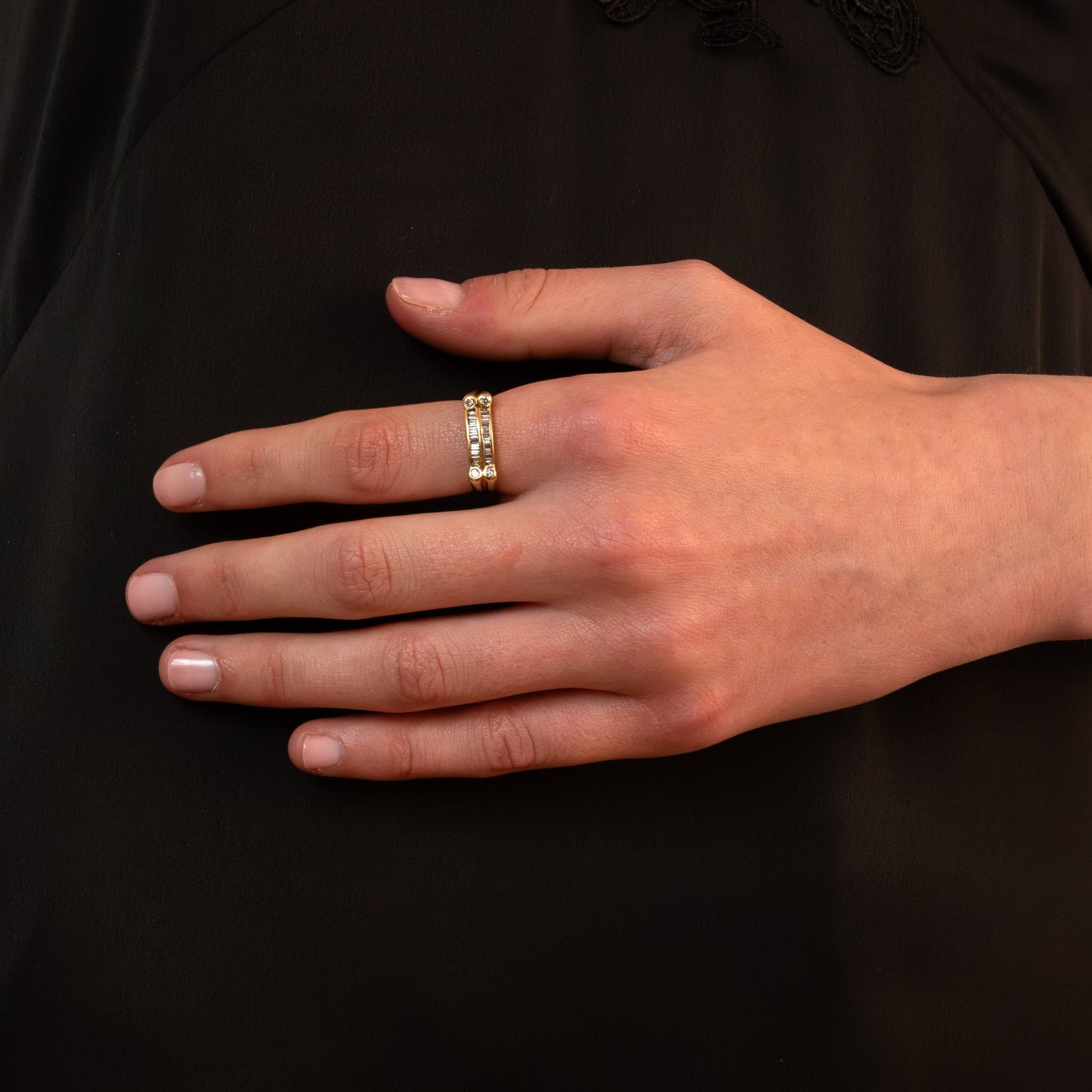 14ct Diamond Baguette Ring