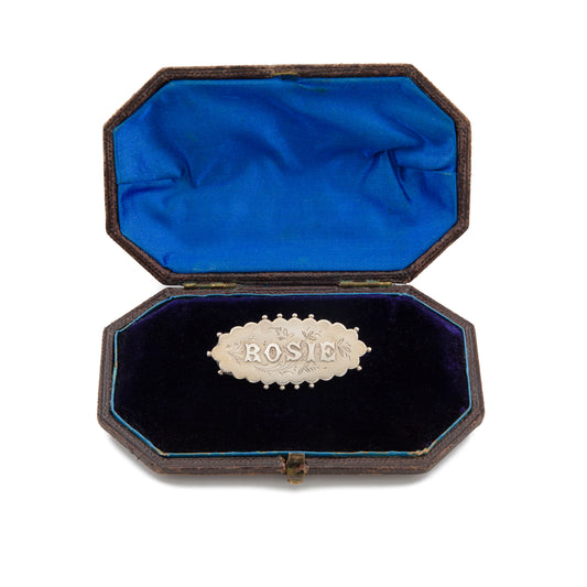 "Rosie" Name Brooch in Sterling Silver