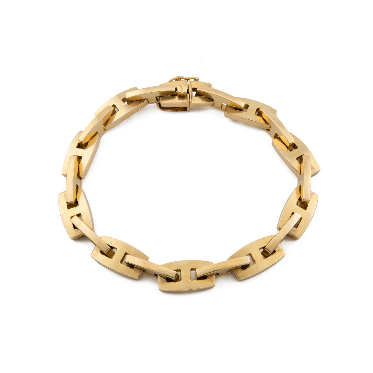 Vintage 18ct Gold Mariner Link Bracelet
