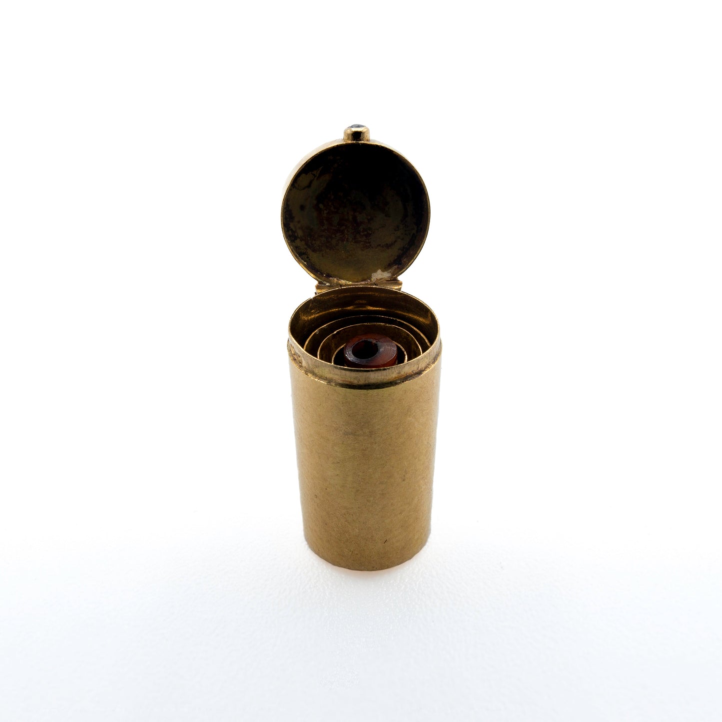Exceptional  French Extending Cigarette Holder in Original Case with Sapphire Catch