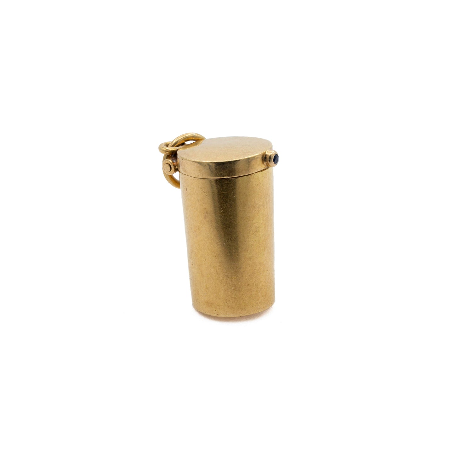 Exceptional  French Extending Cigarette Holder in Original Case with Sapphire Catch