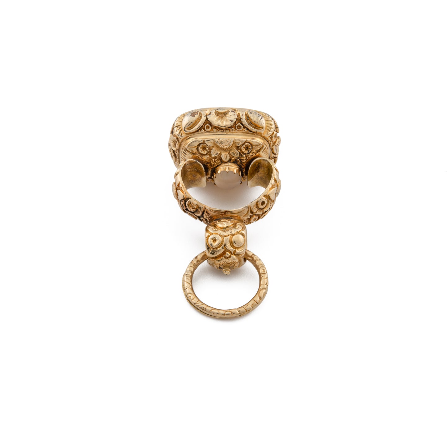 Victorian 15ct Gold Chalcedony Seal Fob Pendant