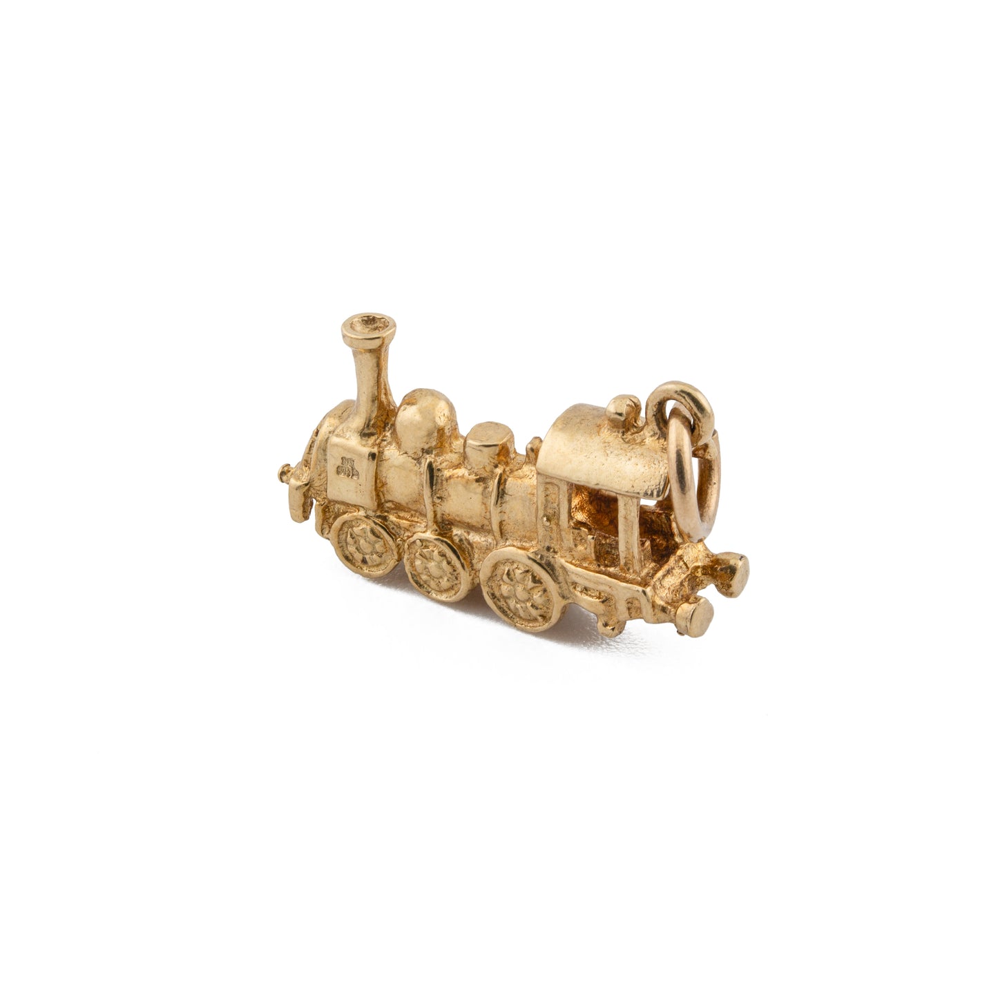Vintage 9ct Gold Steam Engine Locomotive Charm