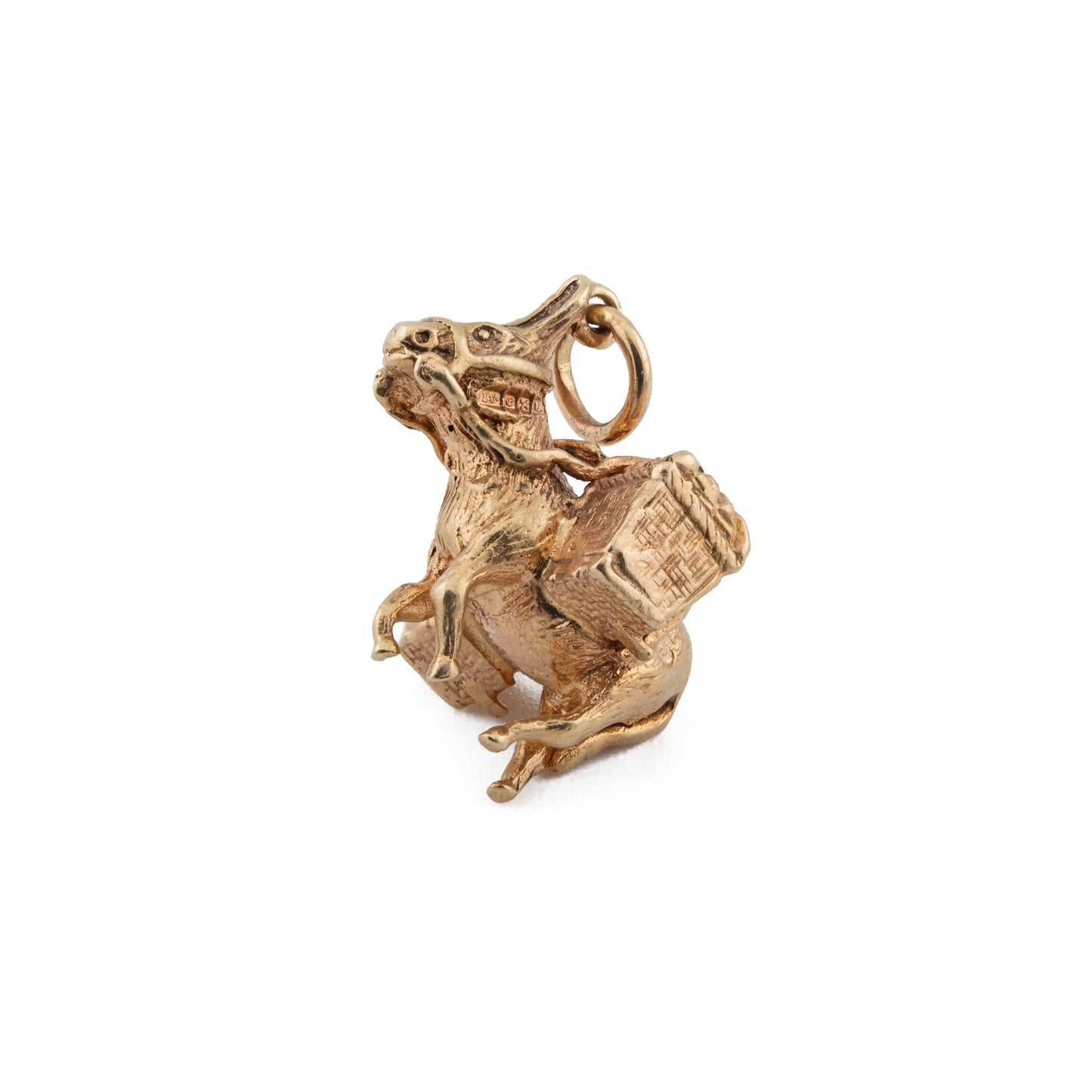 Vintage 9ct Gold Donkey with Panniers Charm