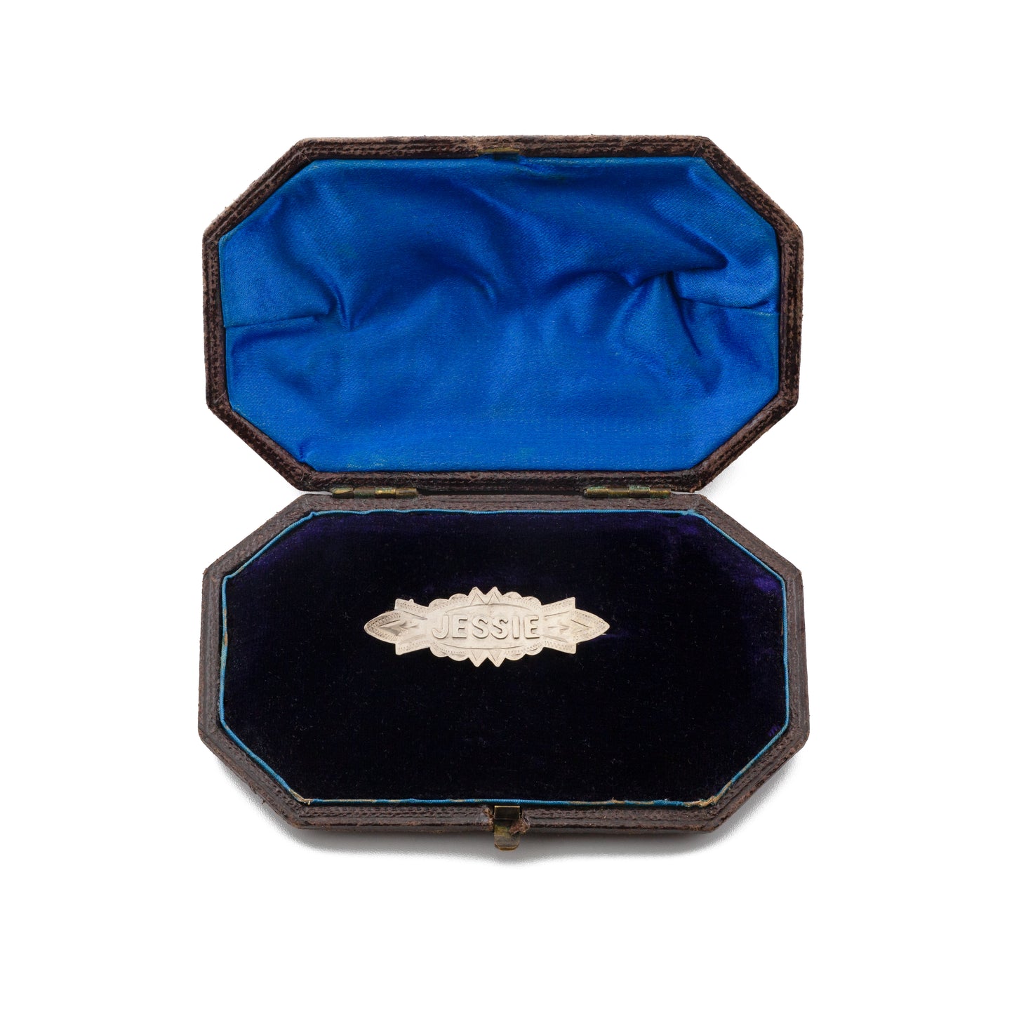 Antique Silver 'Jessie' Name Brooch, Chester 1897