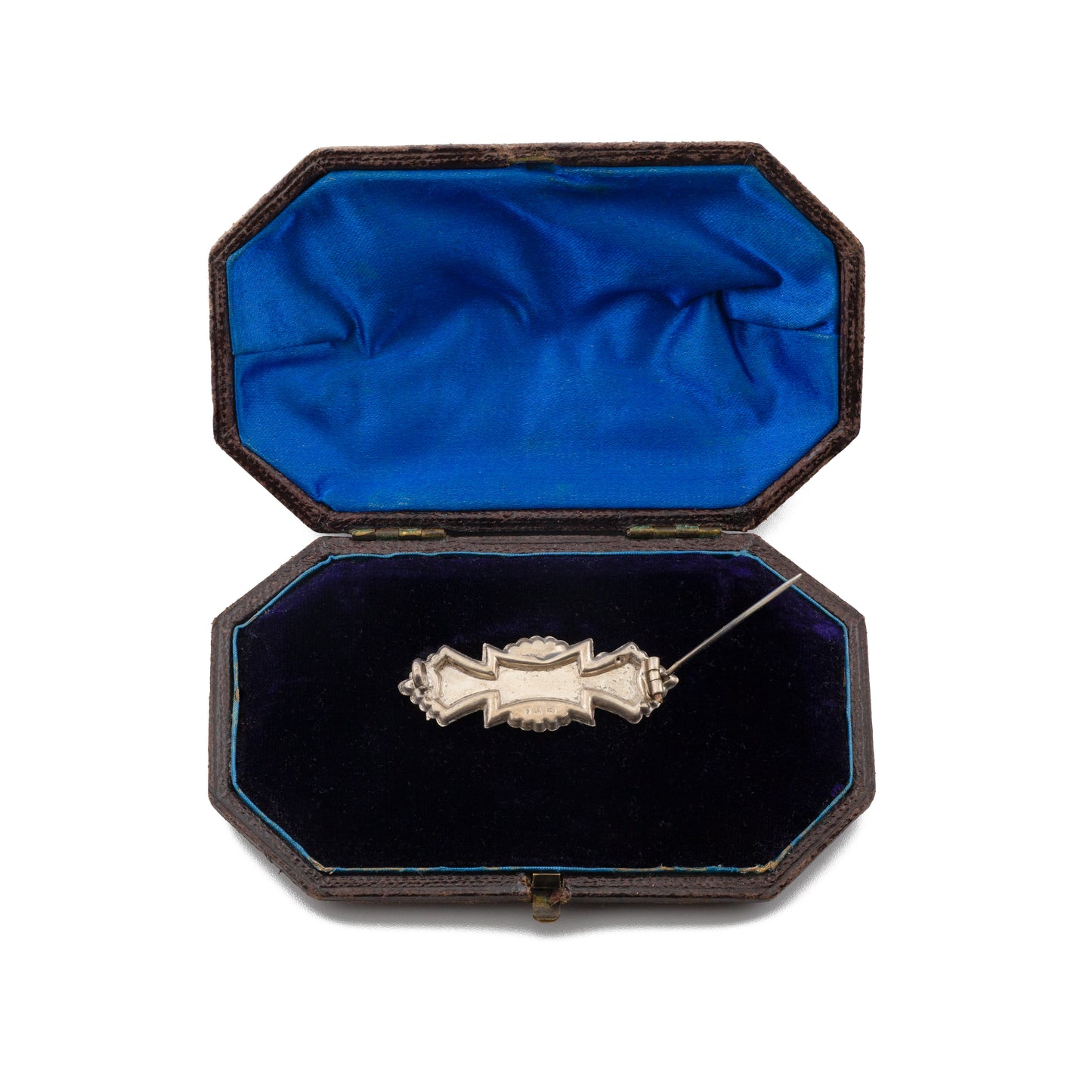 Antique Silver 'Mary Ellen' Double Name Brooch, Chester 1905