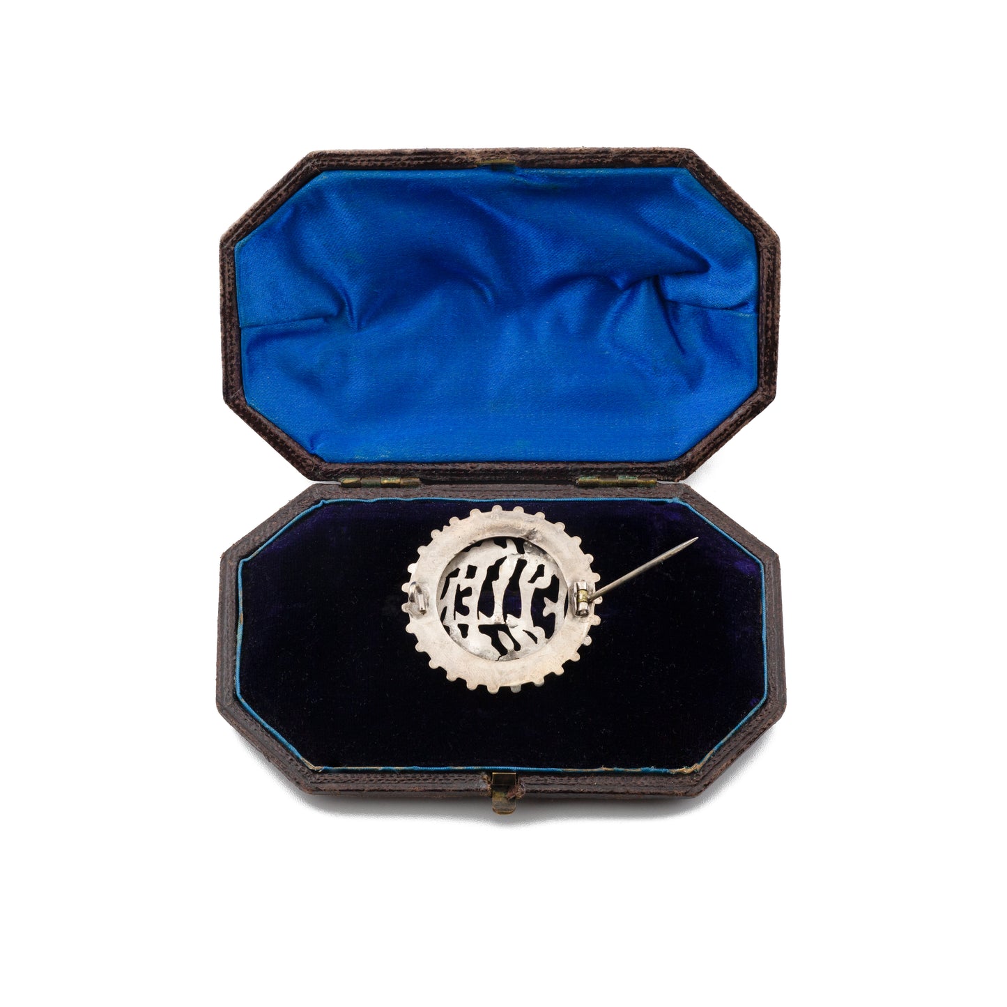 Antique Silver 'Ellen' Pierced Name Brooch, Birmingham c.1890