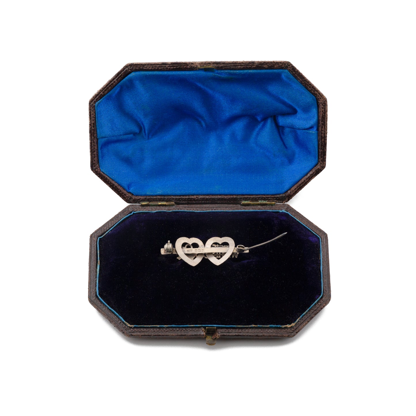 Antique Silver 'Best Wishes' Sweetheart Brooch, Birmingham 1916
