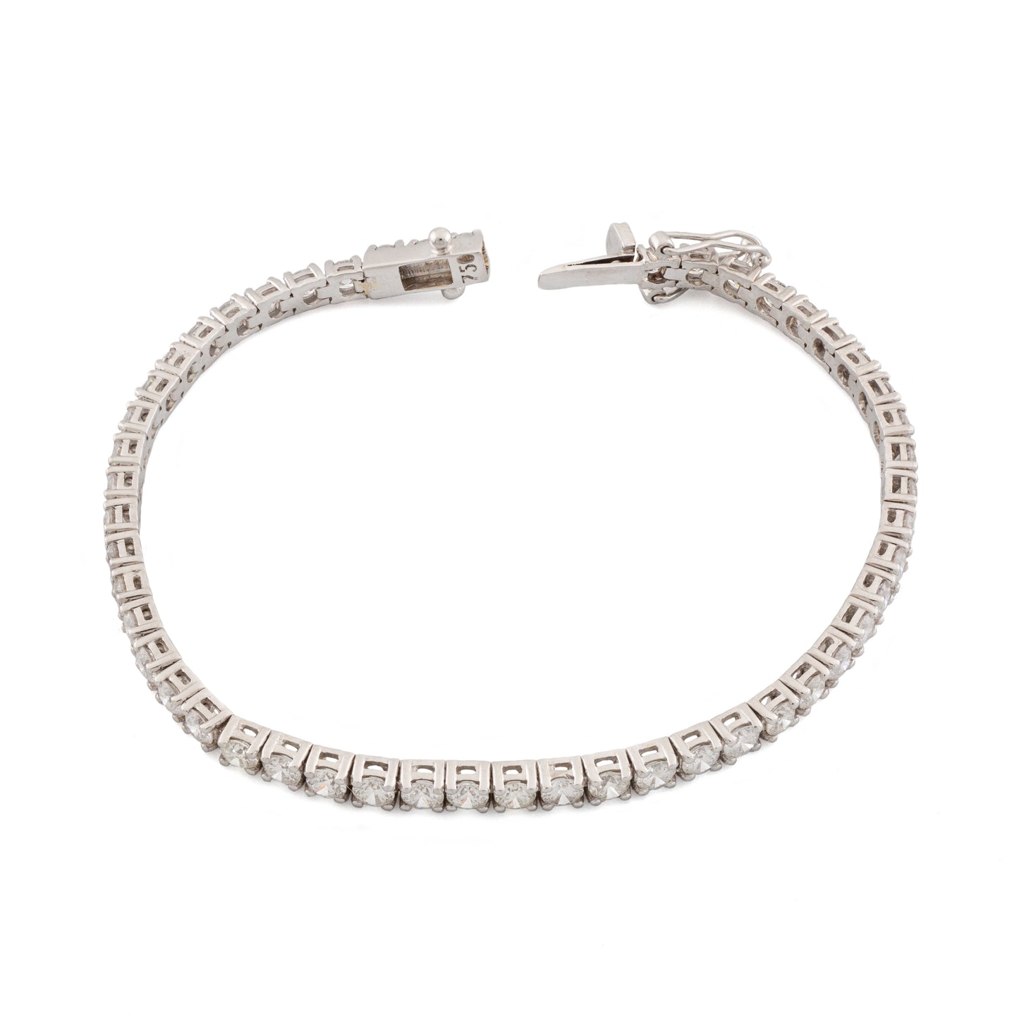18ct Diamond Line Bracelet