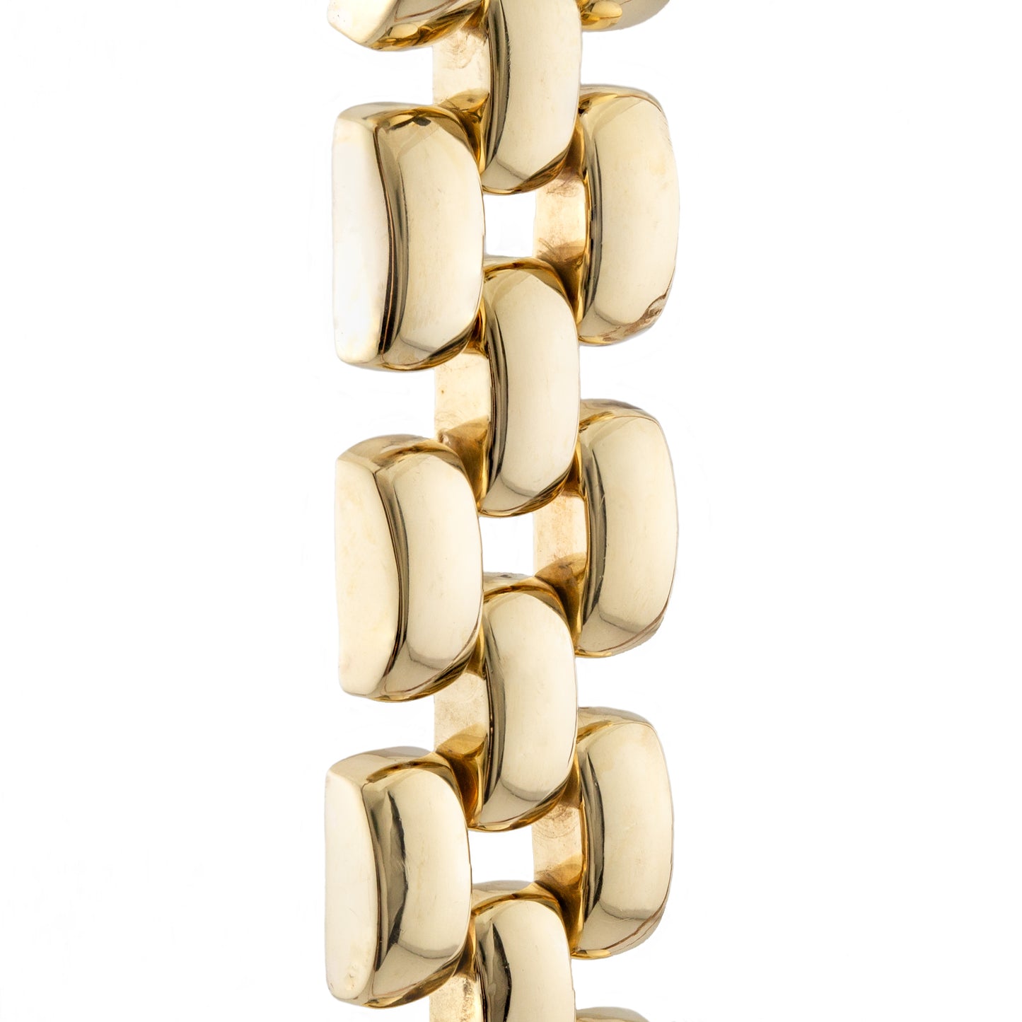 Chunky Geometric Gate Link Bracelet in 9ct Gold