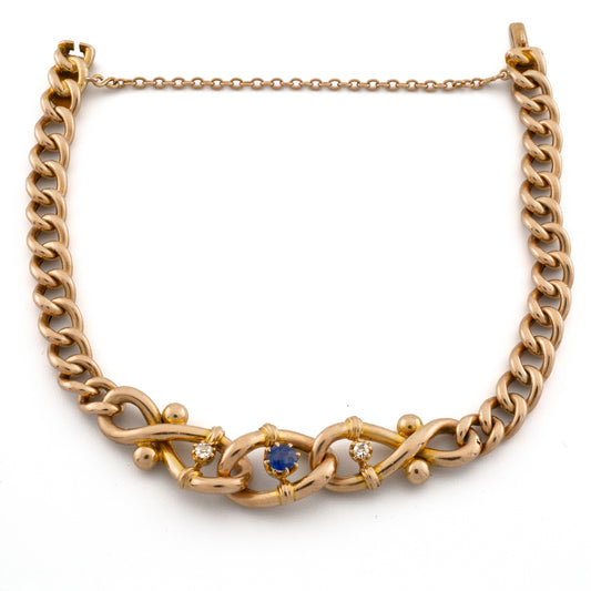 15ct Sapphire and Diamond Bracelet