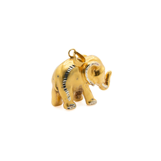 Two-tone Elephant Charm