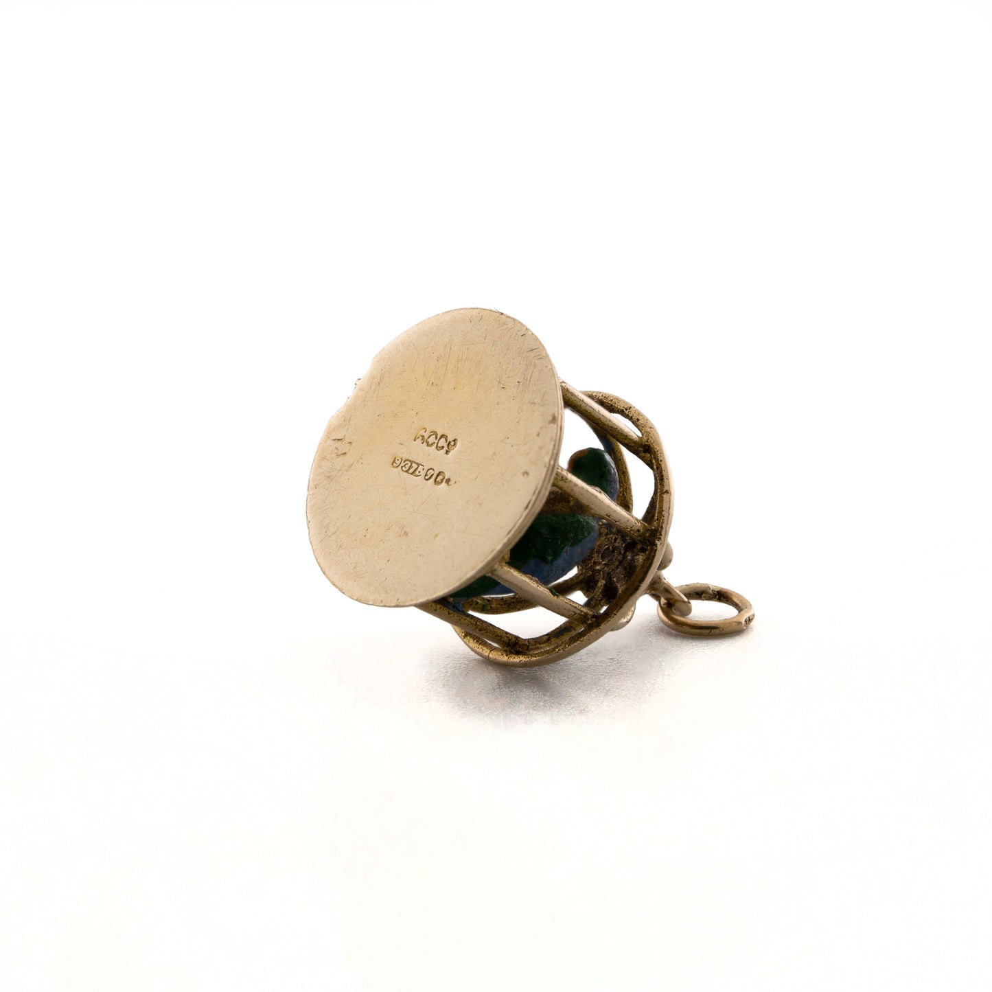 Birdcage With Enamel Bird Charm