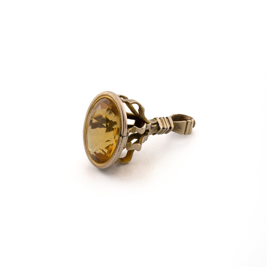 Simple Antique Citrine Seal