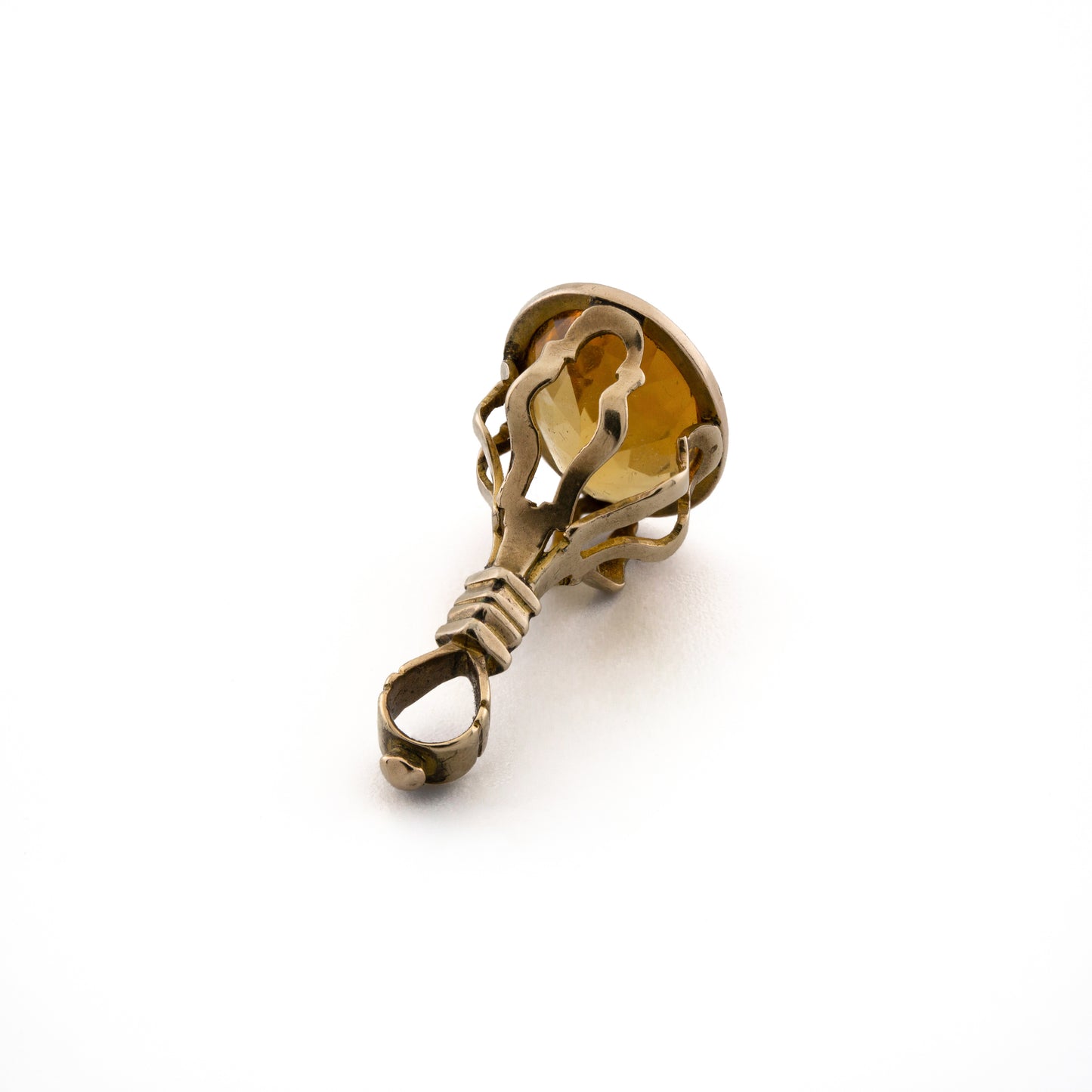 Simple Antique Citrine Seal