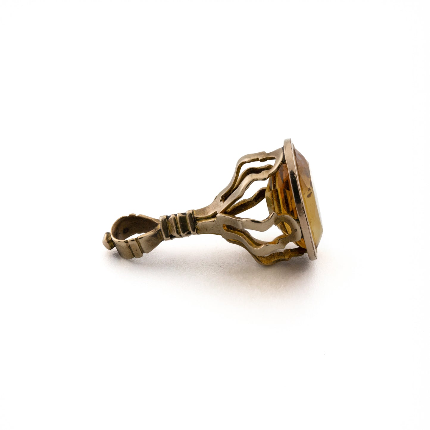 Simple Antique Citrine Seal