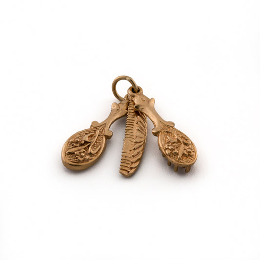 Set Of Hair Brush Charm