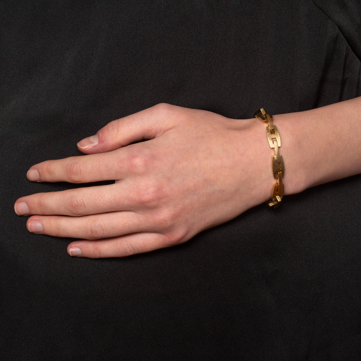 Vintage 18ct Gold Mariner Link Bracelet