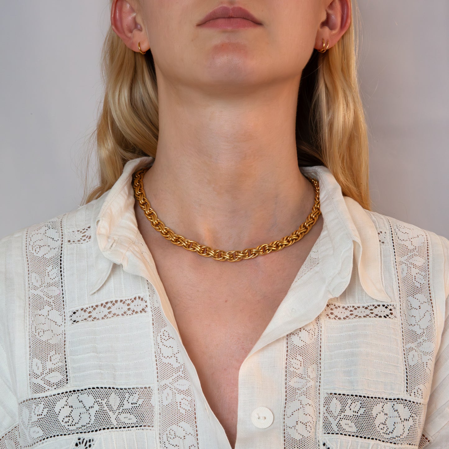 18ct Yellow Gold Woven Necklace