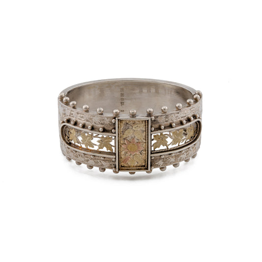 Victorian Silver Cuff