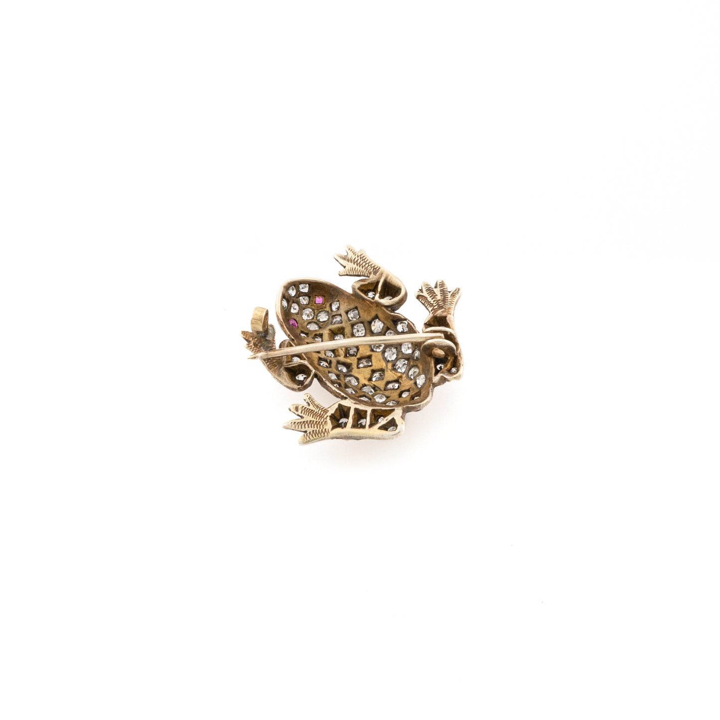 Diamond Frog Brooch