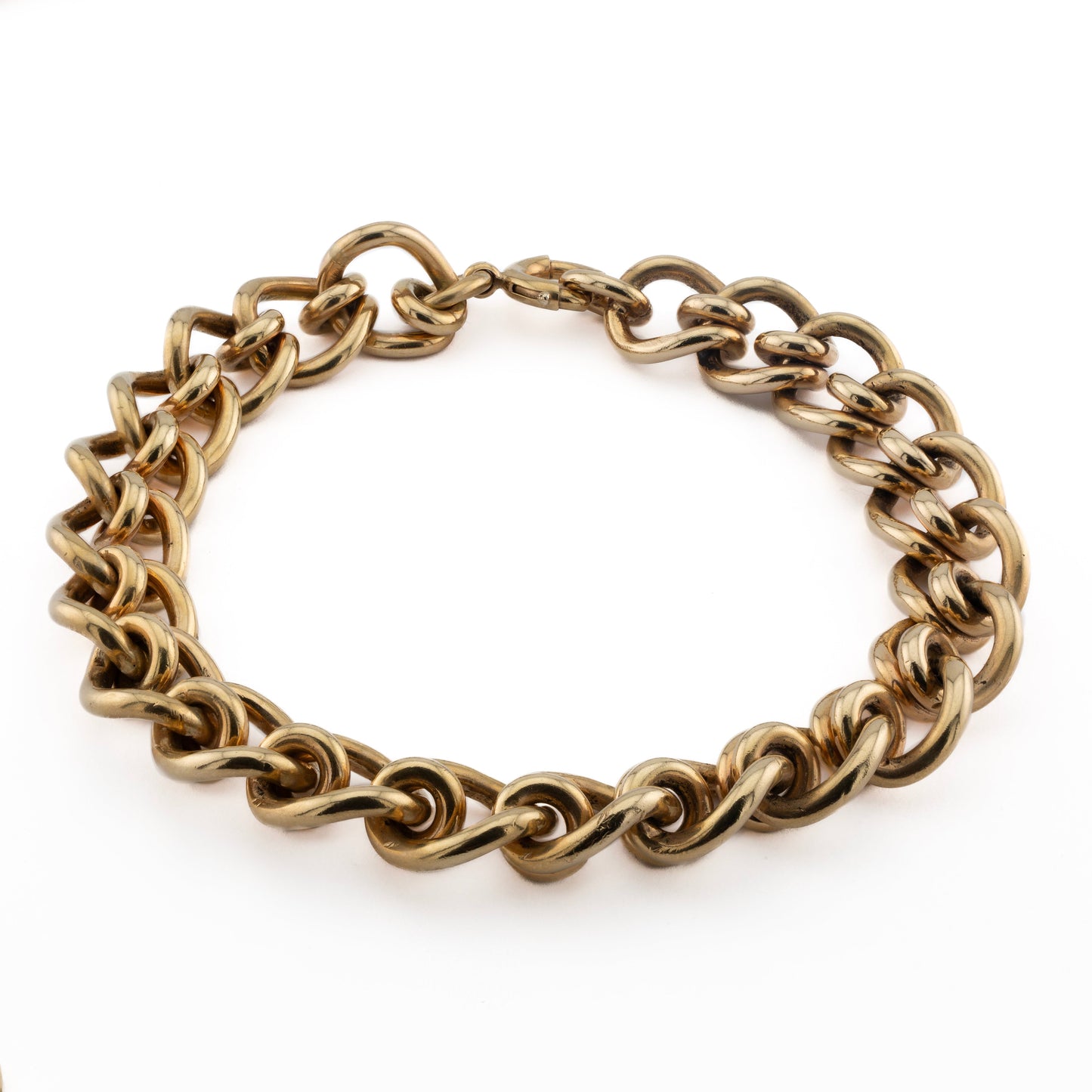 9ct Intertwined Curb Link Bracelet