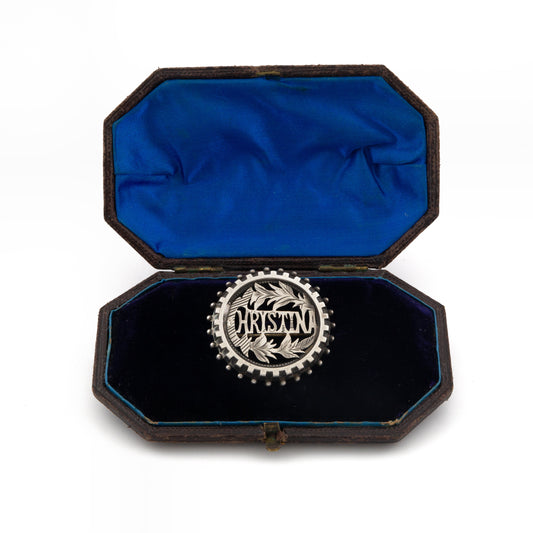 Christina Silver Namebrooch