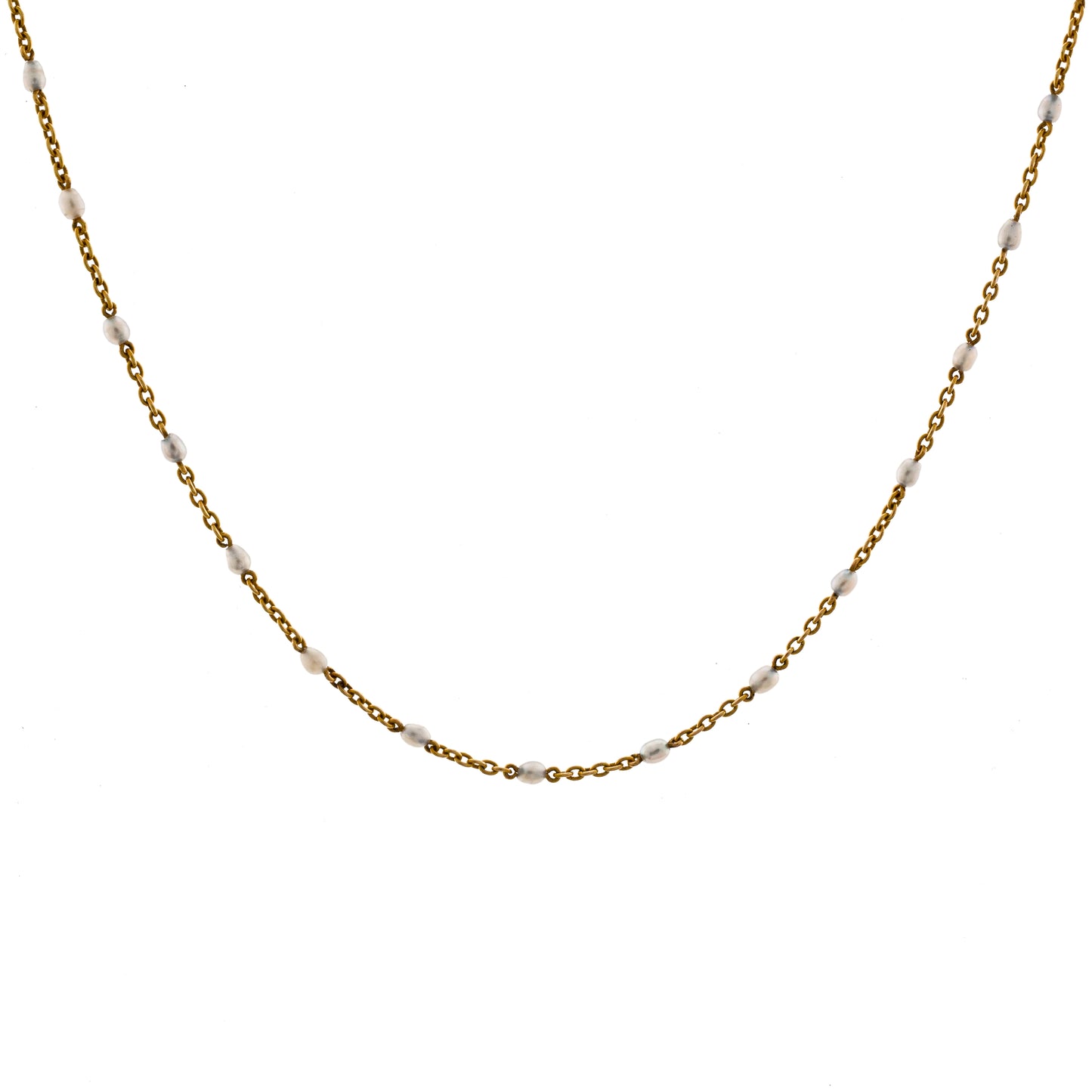 Gold and Pearl Necklace