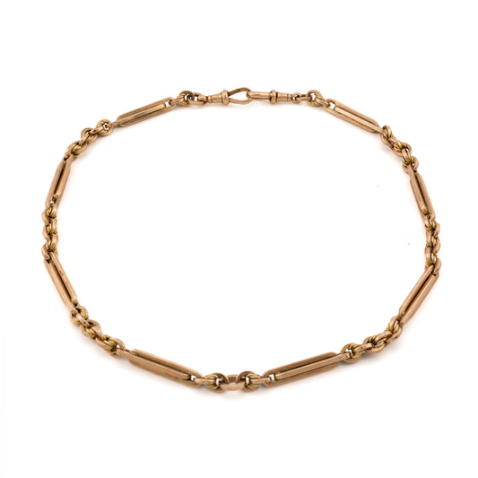 9ct Fetted Link Albert Chain