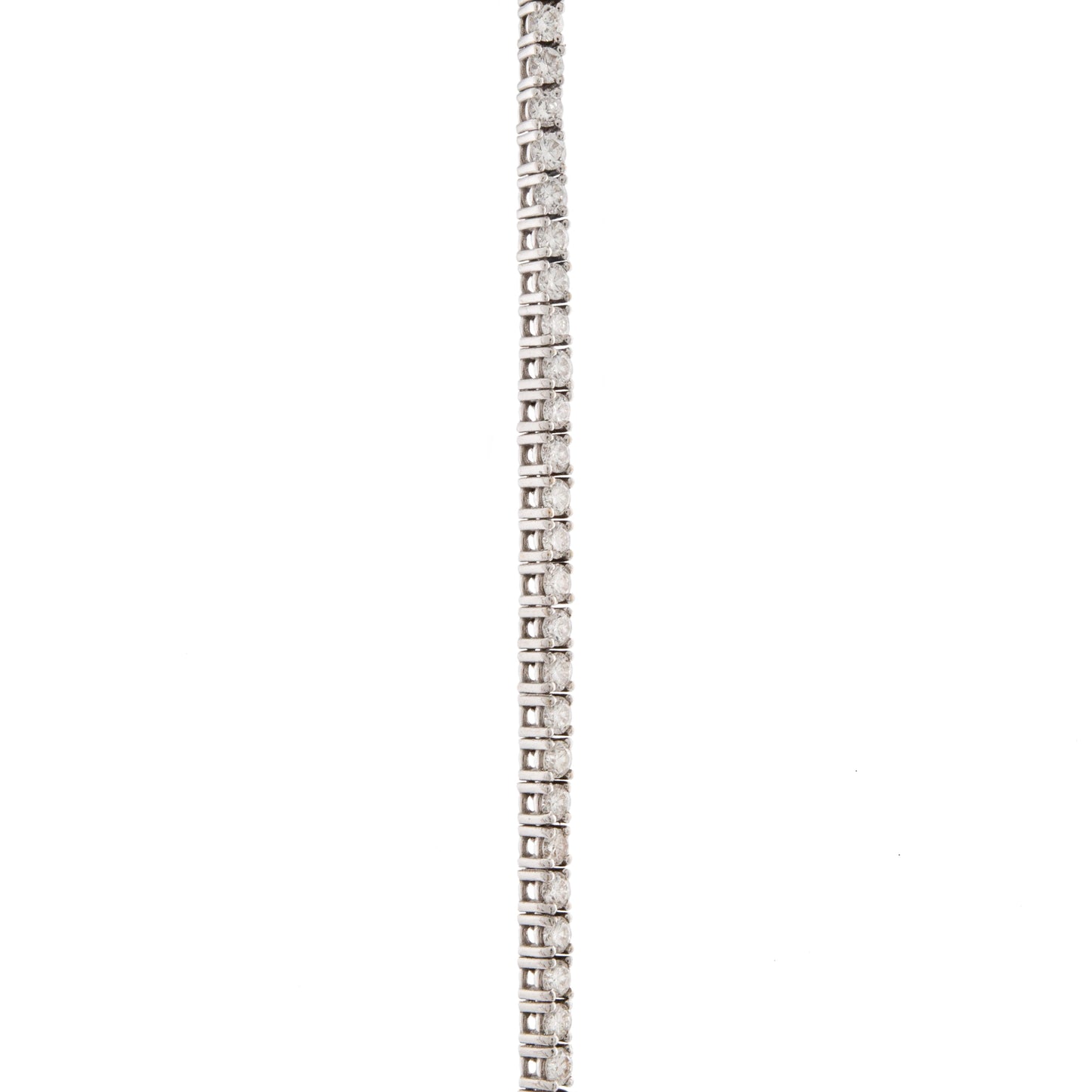 White Gold Diamond Line Bracelet