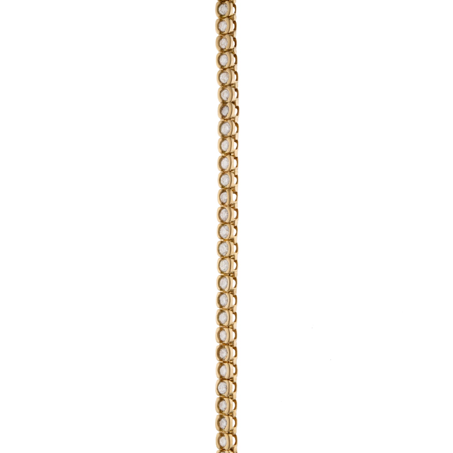 Yellow Gold Diamond Line Bracelet