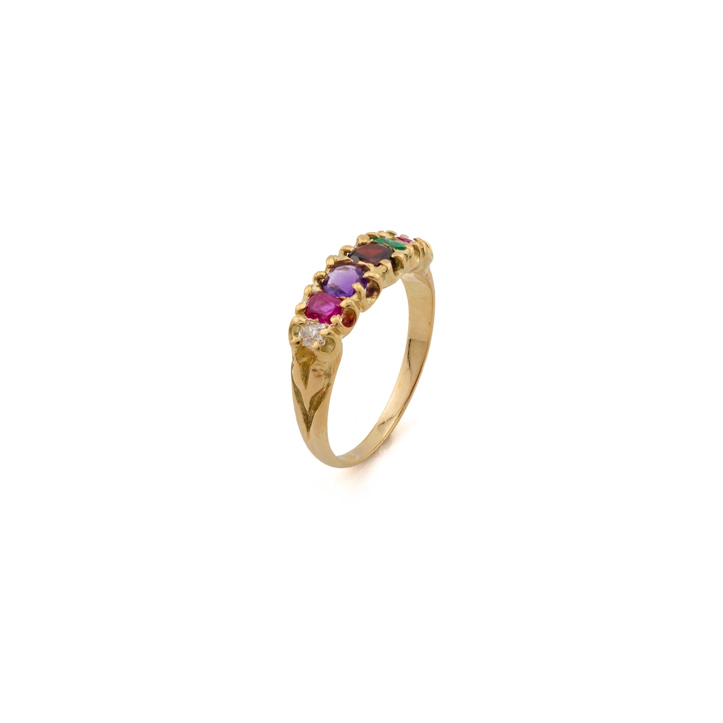 Antique 15ct Yellow Gold REGARD Gemstone Ring