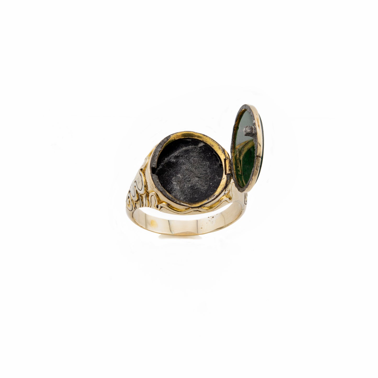 Antique Bloodstone Poison Signet Ring