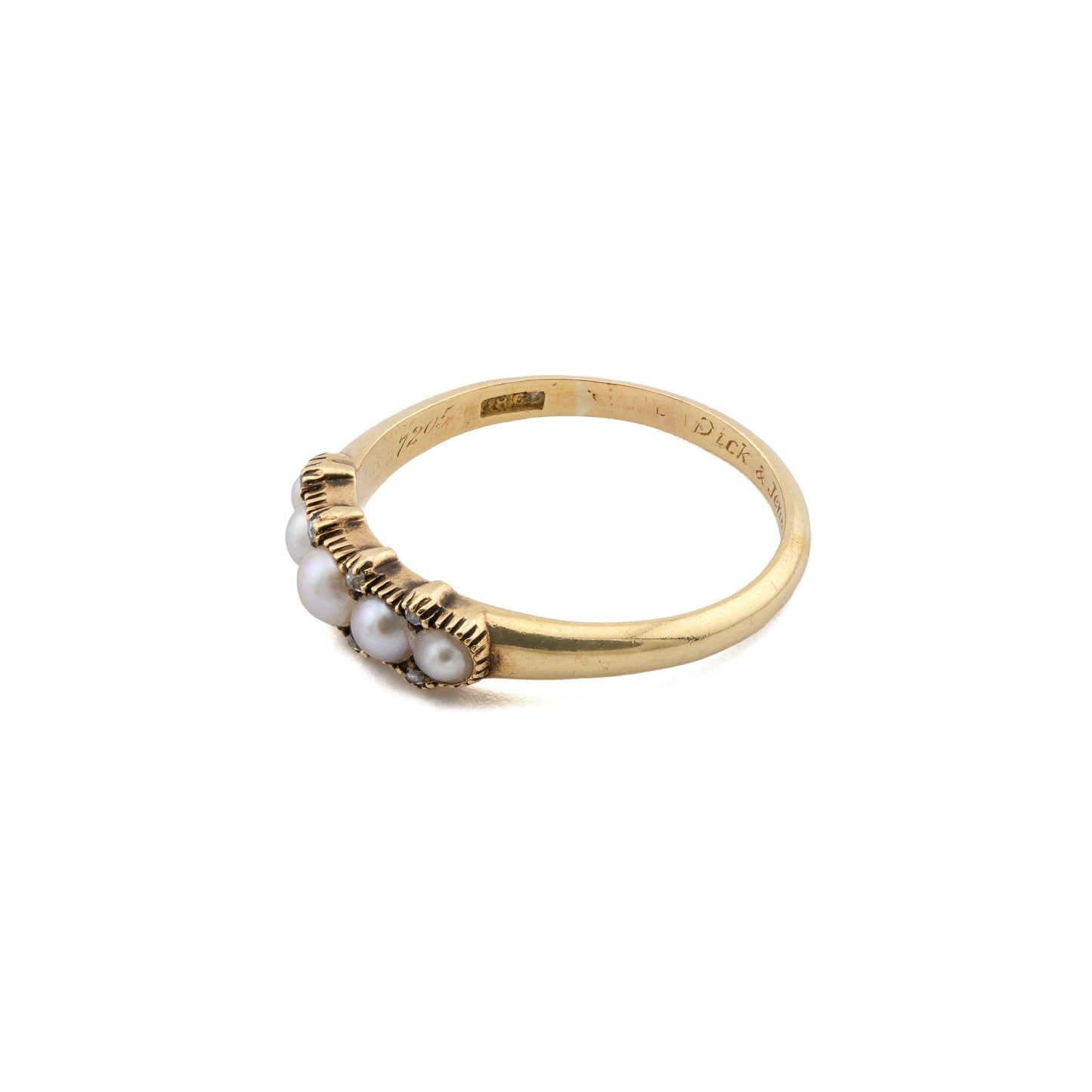 18ct Gold Diamond and Pearl Ring