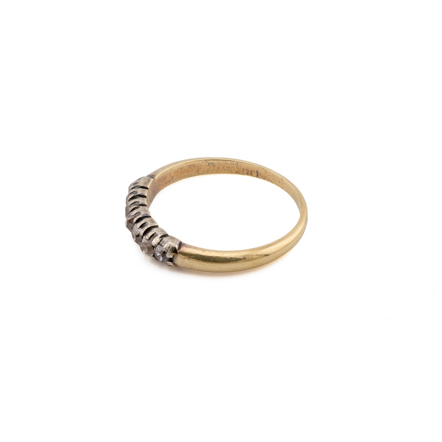 Old-Cut Diamond Gold Band Ring