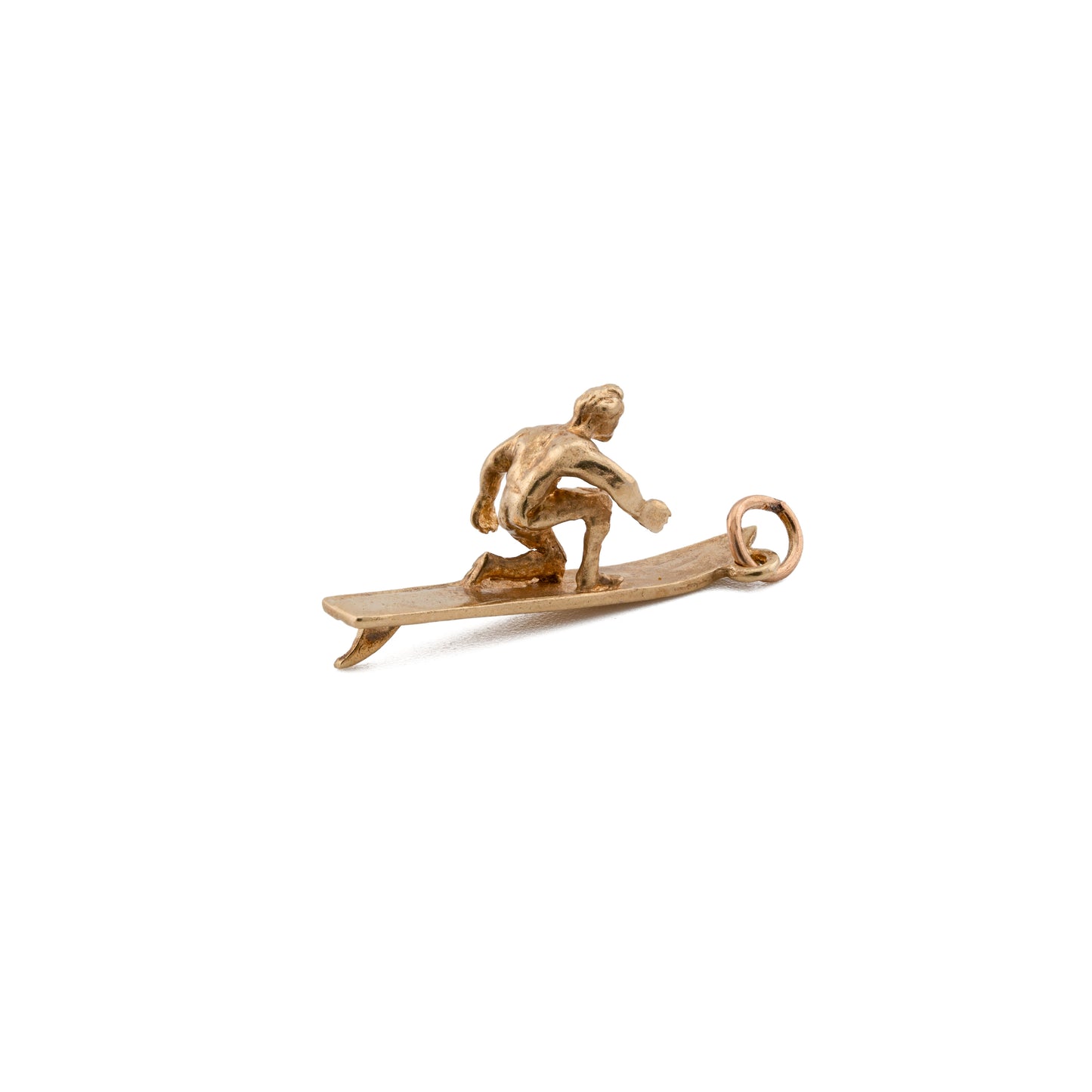 Vintage 9ct Gold Surfer Charm