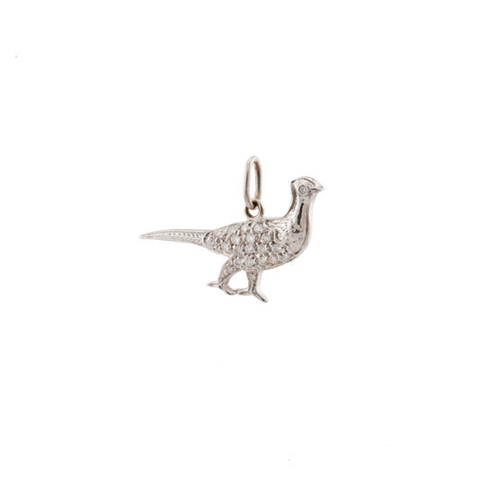 Diamond Set Pheasant Charm / Pendant