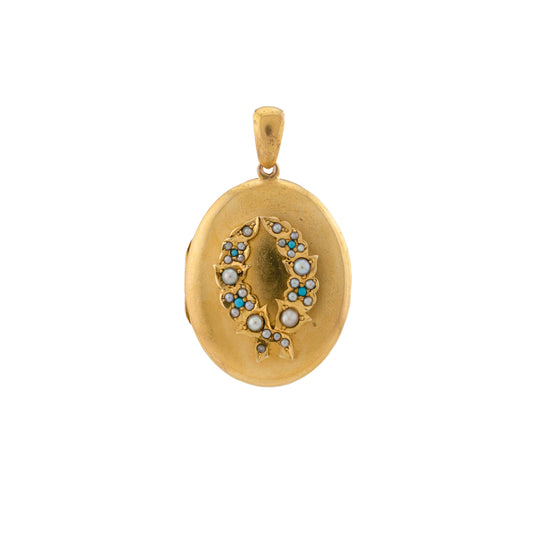 Victorian 15ct Gold Reef Link Locket