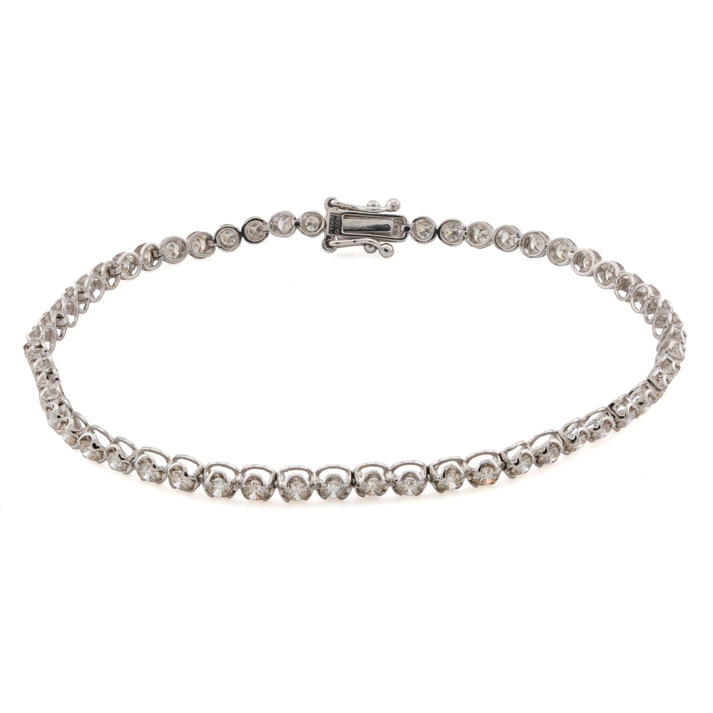 2.00ct Diamond Line Bracelet in Platinum 950